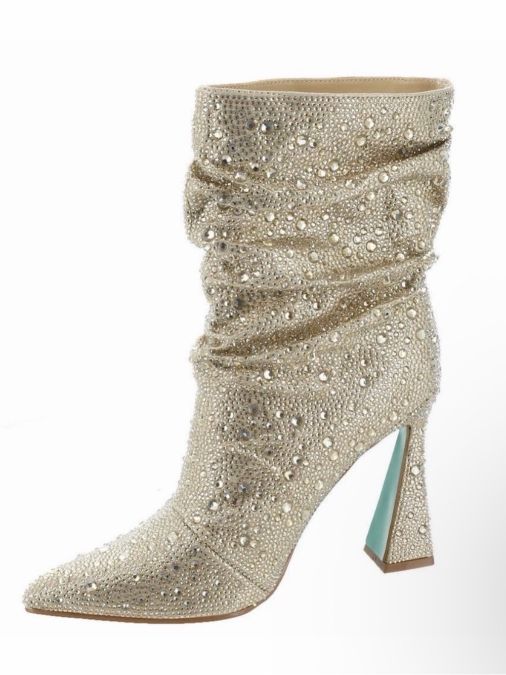 Betsey Johnson Crystal-Studded heeled boots - Picture 2 of 5